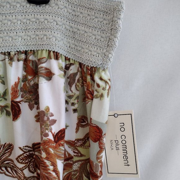 Super Soft Flouncy Boho Floral Shorts Elastic Waist Stretchy 1X & 3X Plus NEW - Picture 3 of 7